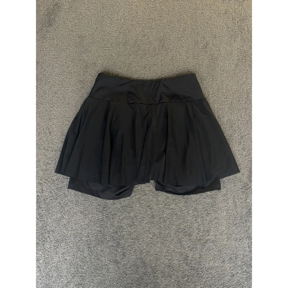 Eleven by Venus Williams Outskirt Shortie Womens Size Small Black Elastic Waist